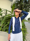 Athletic blue shirt